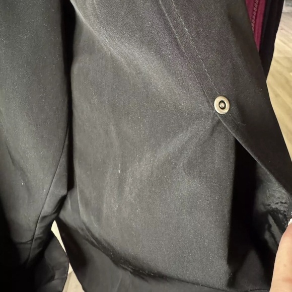 Womens Jacket XL Misty Harbor Original Black Red Hood Lightweight Plus Size EUC - Picture 7 of 9